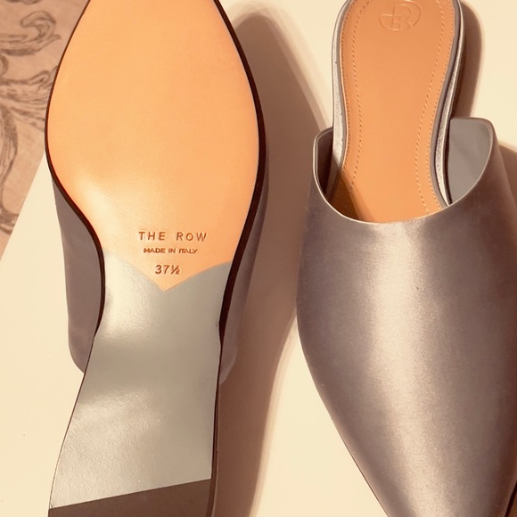 THE ROW GIACOMO SATIN MULE (NEW) - Picture 2 of 13